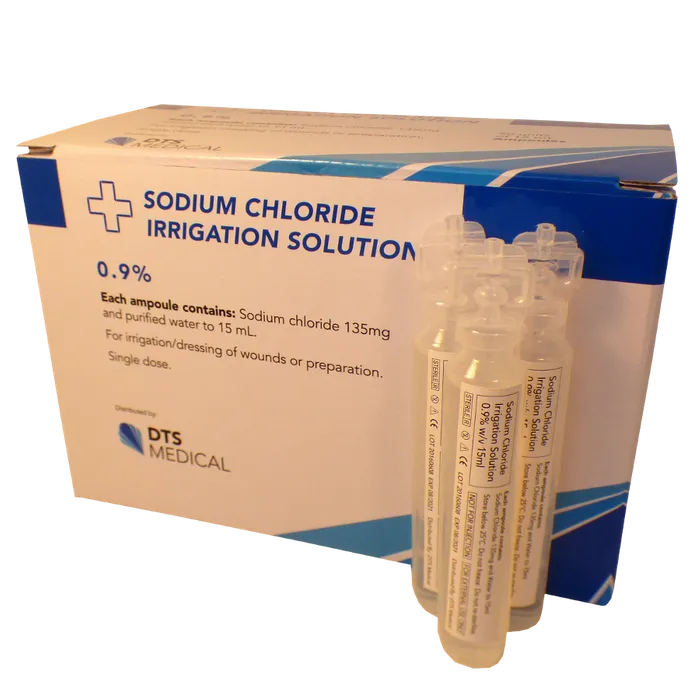 Saline Solution (Sodium Chloride 0.9%) Ampules - 15ml / 30ml