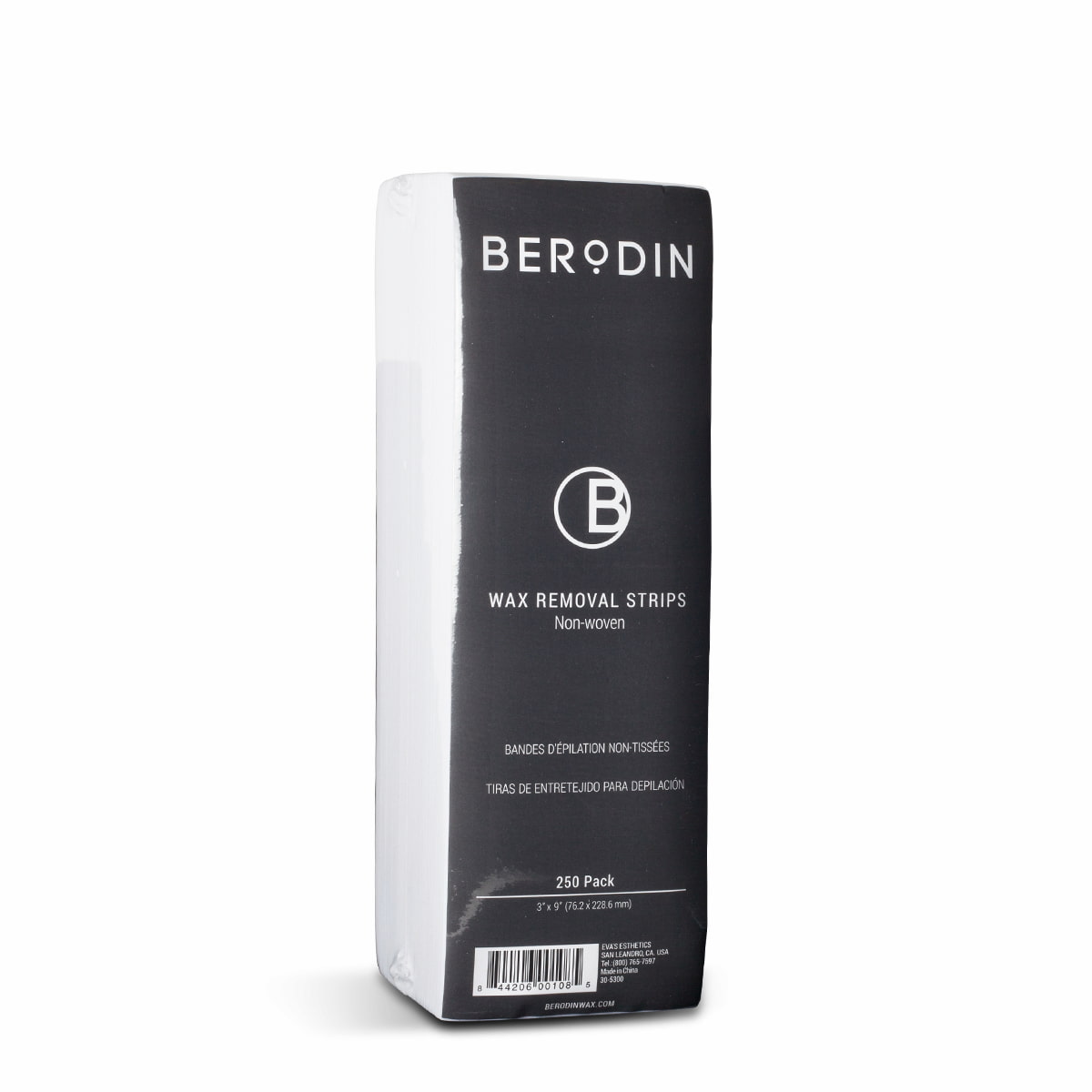 Berodin Non-Woven Wax Strips - 250 Pack
