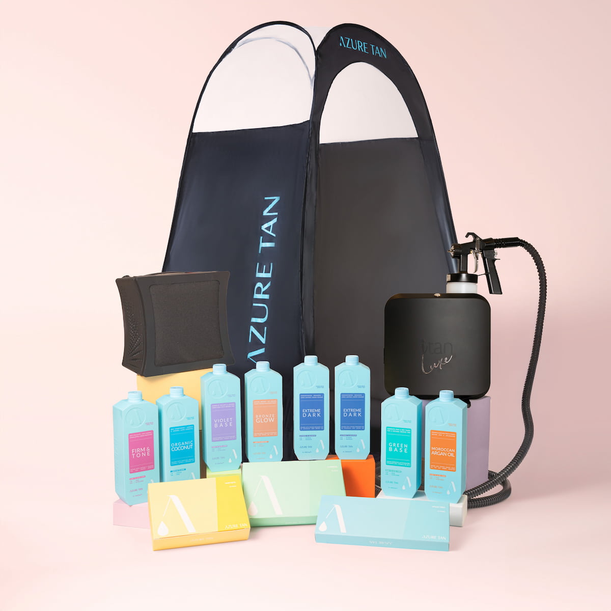 Azure Tan EXPERT DELUXE Spray Tan Kit with iTan Luxe Machine