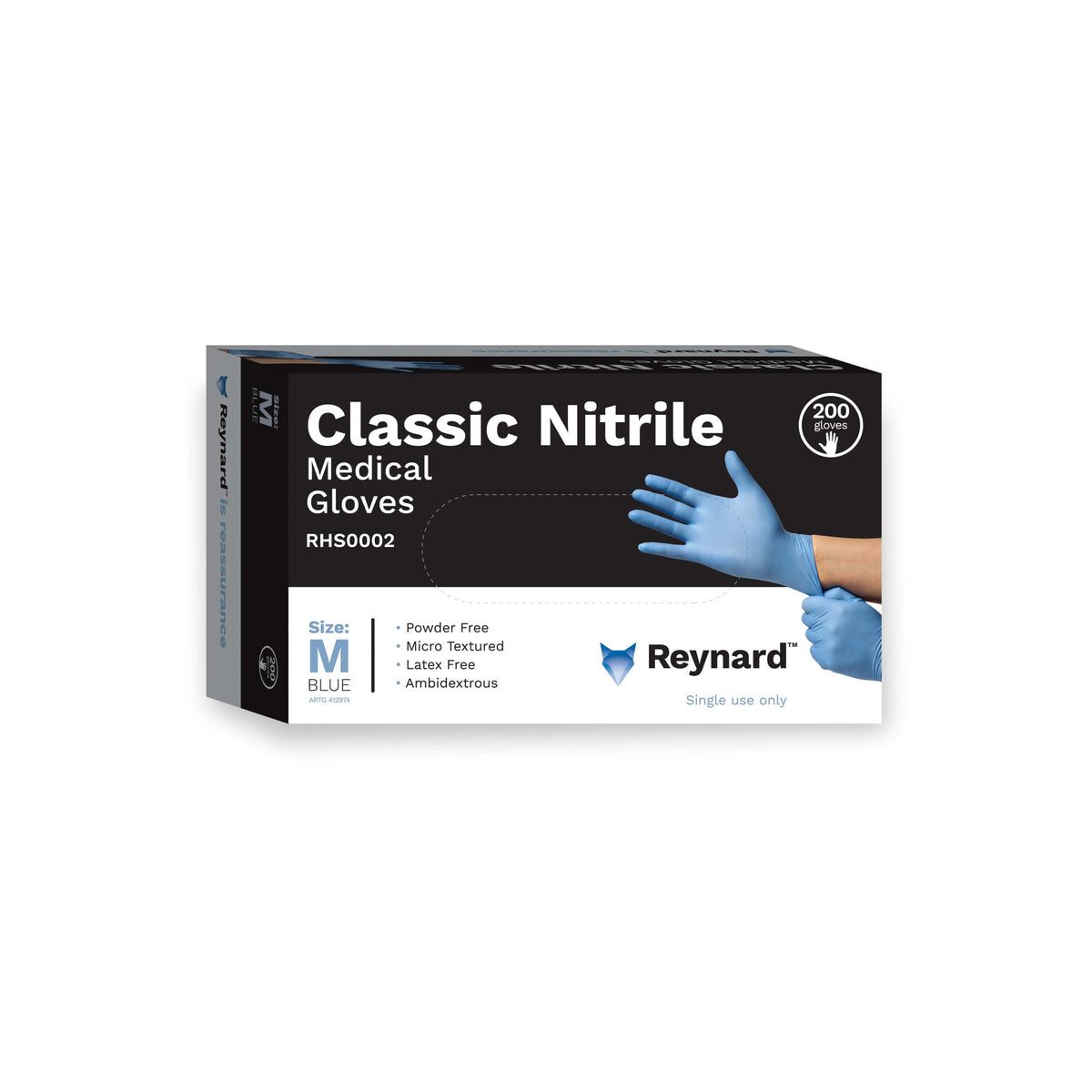 Nitrile Examination Gloves - Box of 200