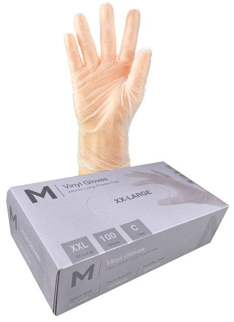 Vinyl Gloves - Powder Free x 100