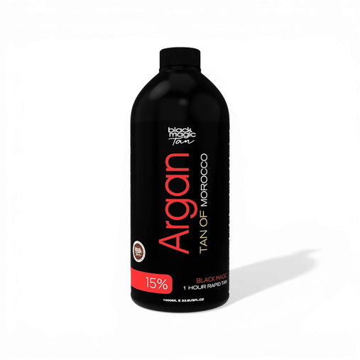 Black Magic Argan Tan 15% – Chocolate Base Spray Tan Solution