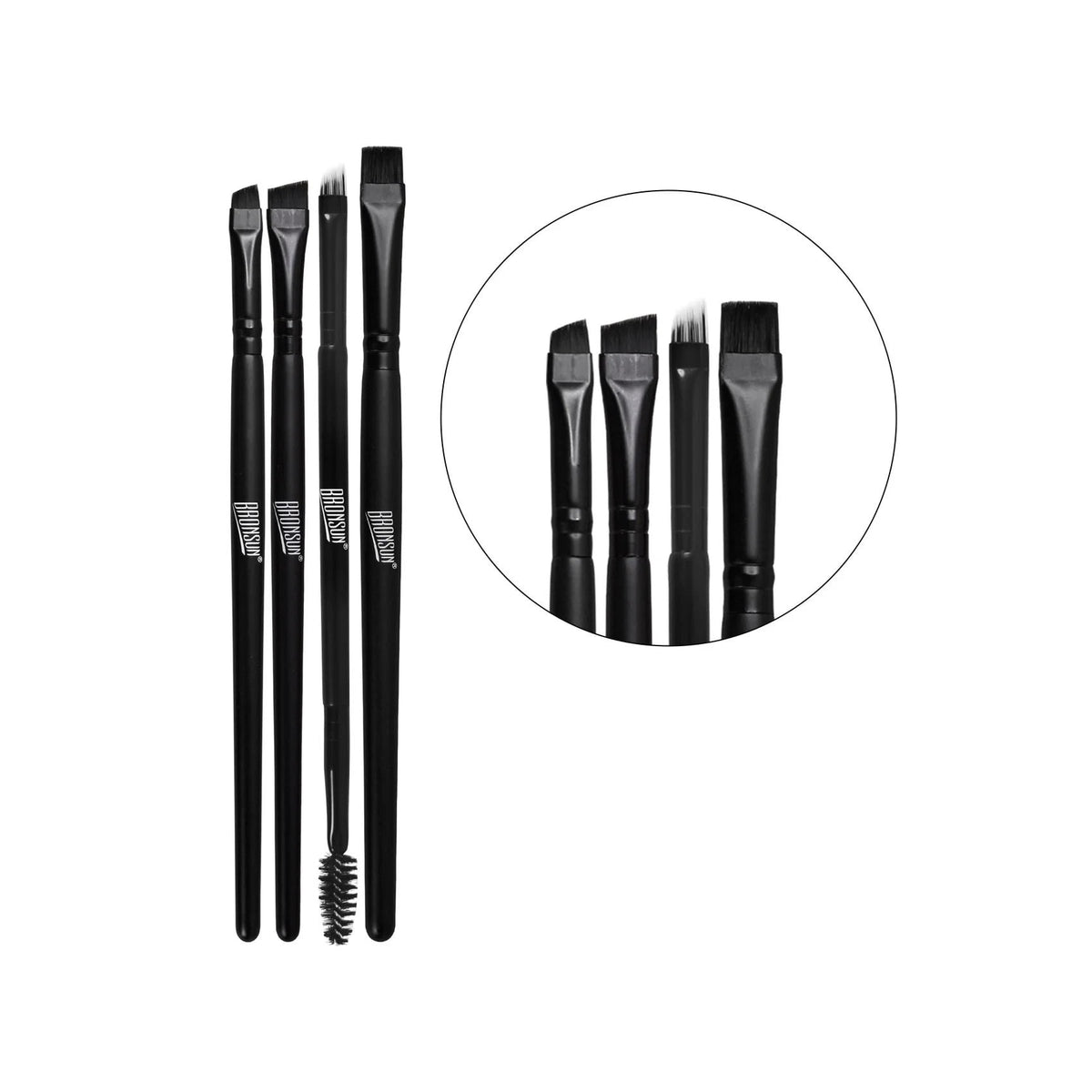 Bronsun Brow & Lash Brushes - Set of Four