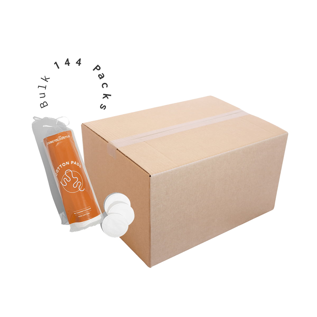 Cotton Rounds / Pads - Carton of 144 (144 x 80 Pack)