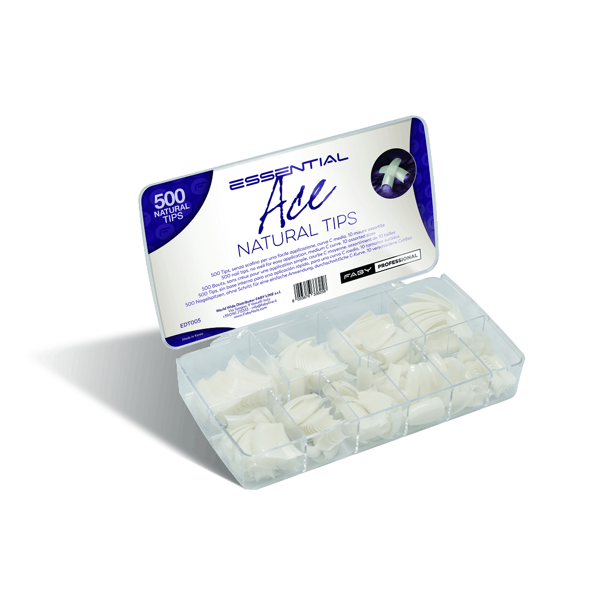 Faby Essential Ace Natural Tips - 500pc