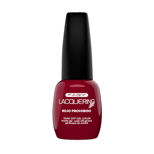 Faby Lacquering Gel - Rojo Prohibido - 15ml