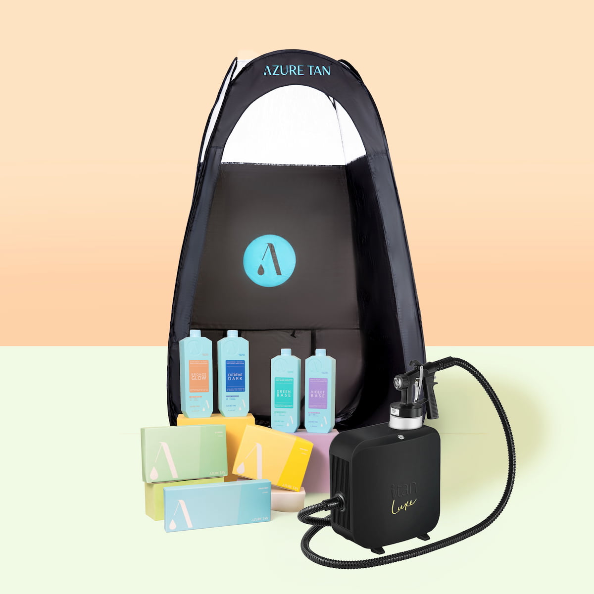 Azure Tan Expert Spray Tan Kit with iTan Luxe Machine